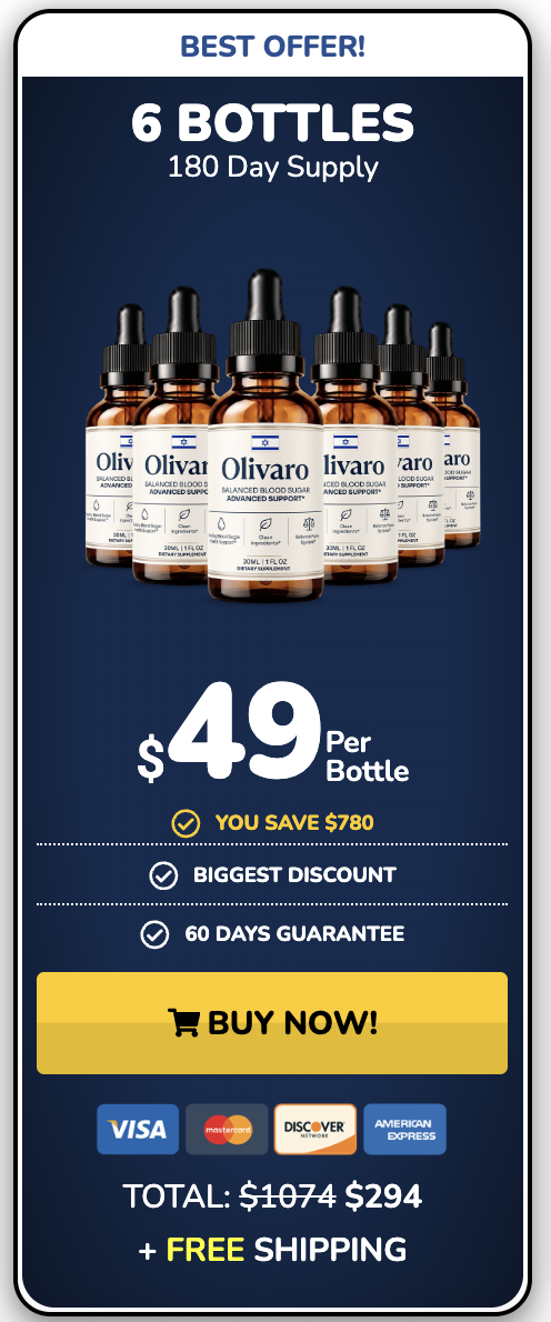 Olivaro Drops 6 bottle package