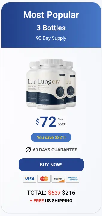 Lungora 3 bottle popular package