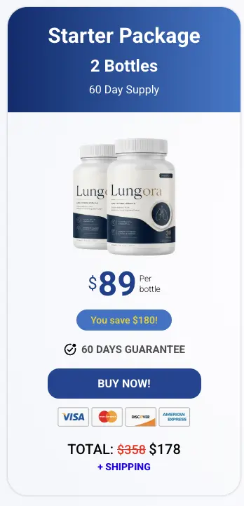Lungora 2 bottle starter package