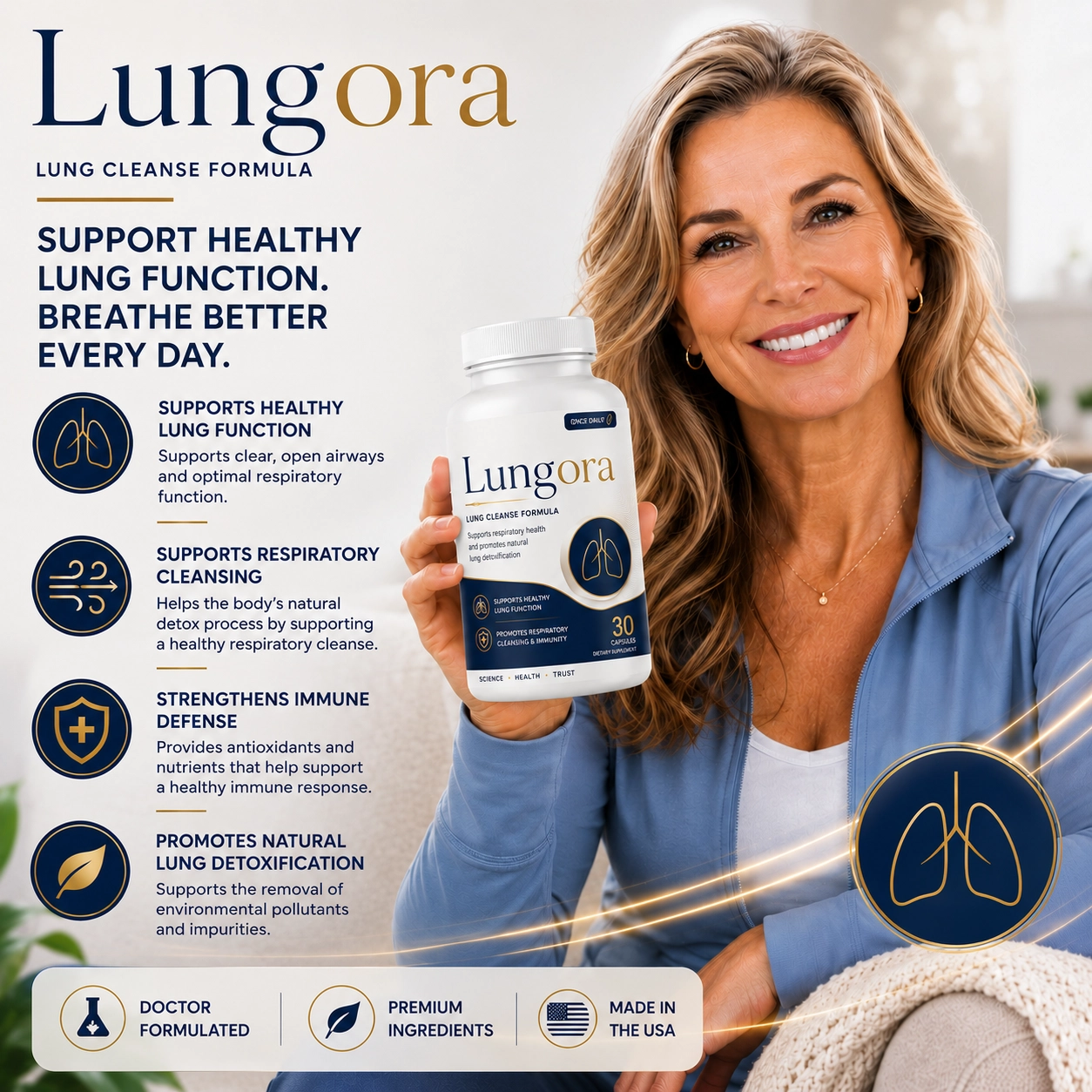 Lungora respiratory health supplement