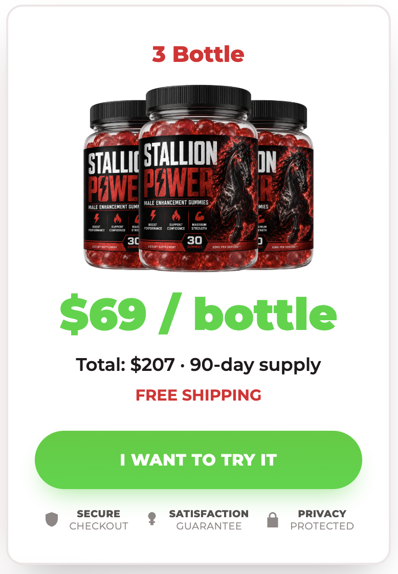 Stallion Power three bottle package